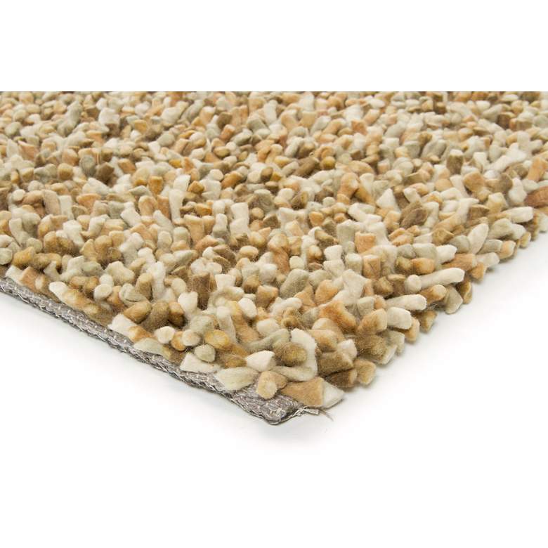 Image 2 Chandra Gems GEM9603 5&#39;x7&#39;6 inch Taupe and Ivory Shag Rug more views