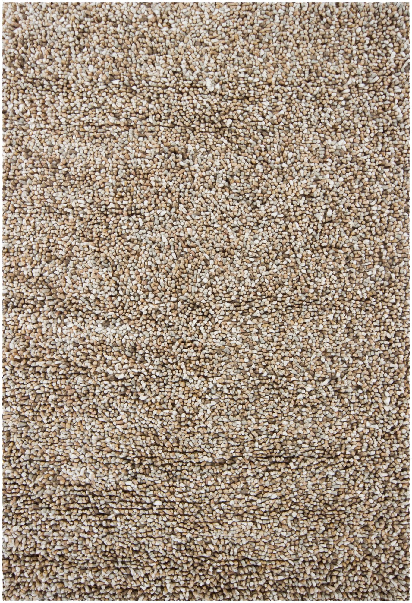 Thumbnail1 of Chandra Gems GEM9603 7'9"x10'6" Taupe and Ivory Shag Rug