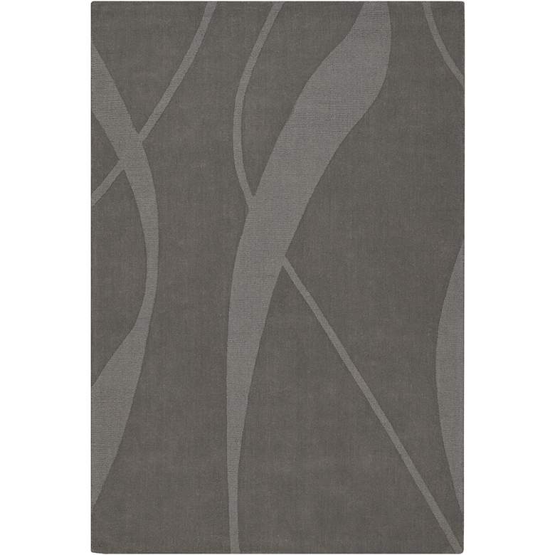 Image 1 Chandra Jaipur JAI18909 5'x7' Gray Wool Area Rug