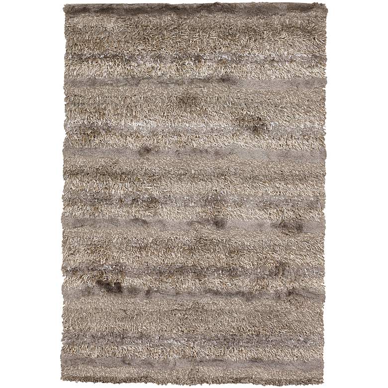 Image 1 Chandra Kapaa KAP15500 5&#39;x7&#39;6 inch Taupe Shag Rug