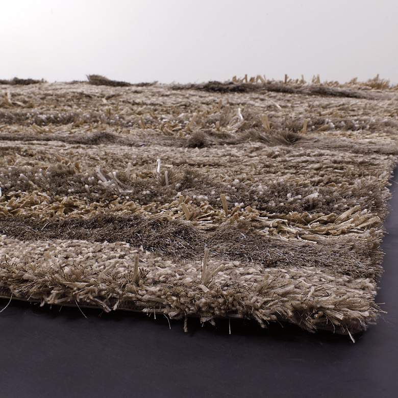 Image 2 Chandra Kapaa KAP15500 5'x7'6" Taupe Shag Rug more views