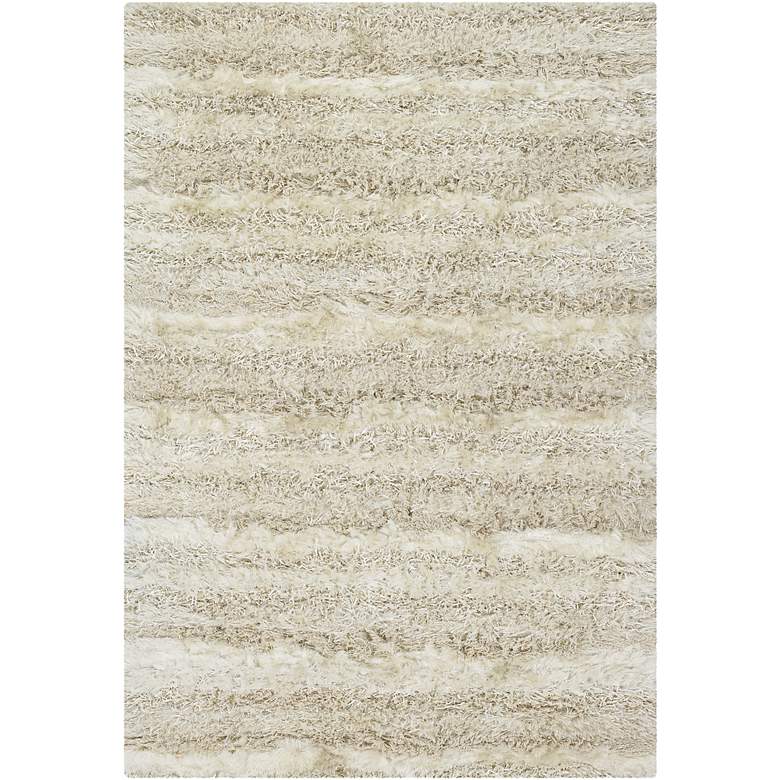 Image 1 Chandra Kapaa KAP15501 5&#39;x7&#39;6 inch Cream Shag Rug