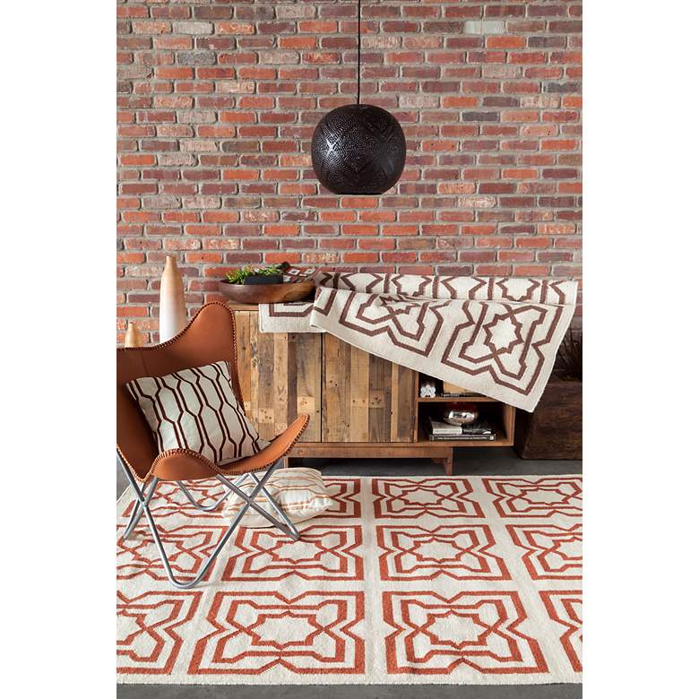 Image 5 Chandra Lima LIM25719 5&#39;x7&#39; Beige and Orange Area Rug more views