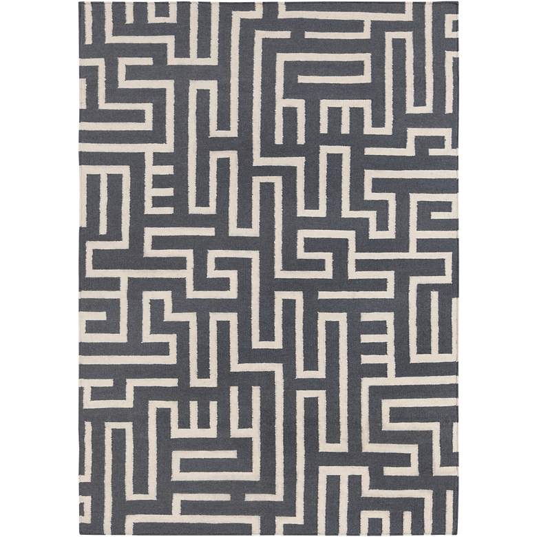 Image 1 Chandra Lima LIM25724 5&#39;x7&#39; Gray Wool Area Rug