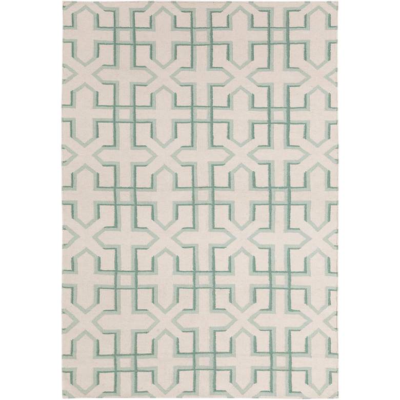 Image 1 Chandra Lima LIM25739 3&#39;x5&#39; Green and White Area Rug