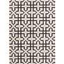 Chandra Lima LIM25740 5&#39;x7&#39; Gray and White Wool Area Rug