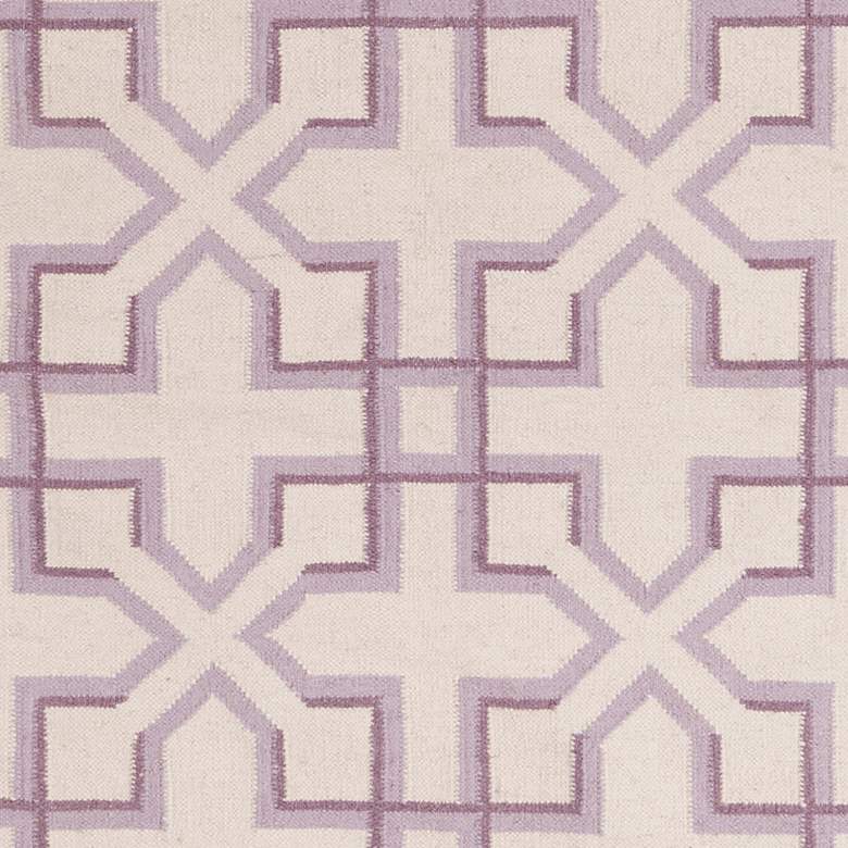 Image 2 Chandra Lima LIM25741 5'x7' Purple and White Area Rug more views