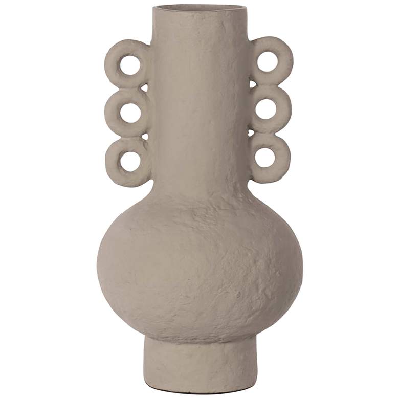 Image 1 Chandra Matte Brown 18" High Decorative Vase