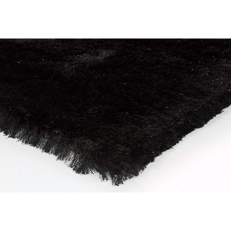 Image 2 Chandra Mercury MER6901 5'x7'6" Black Shag Area Rug more views