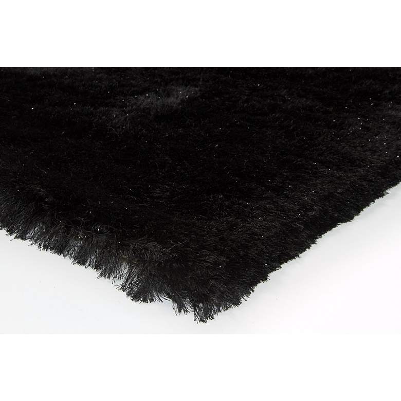 Image 2 Chandra Mercury MER6901 5&#39;x7&#39;6 inch Black Shag Area Rug more views