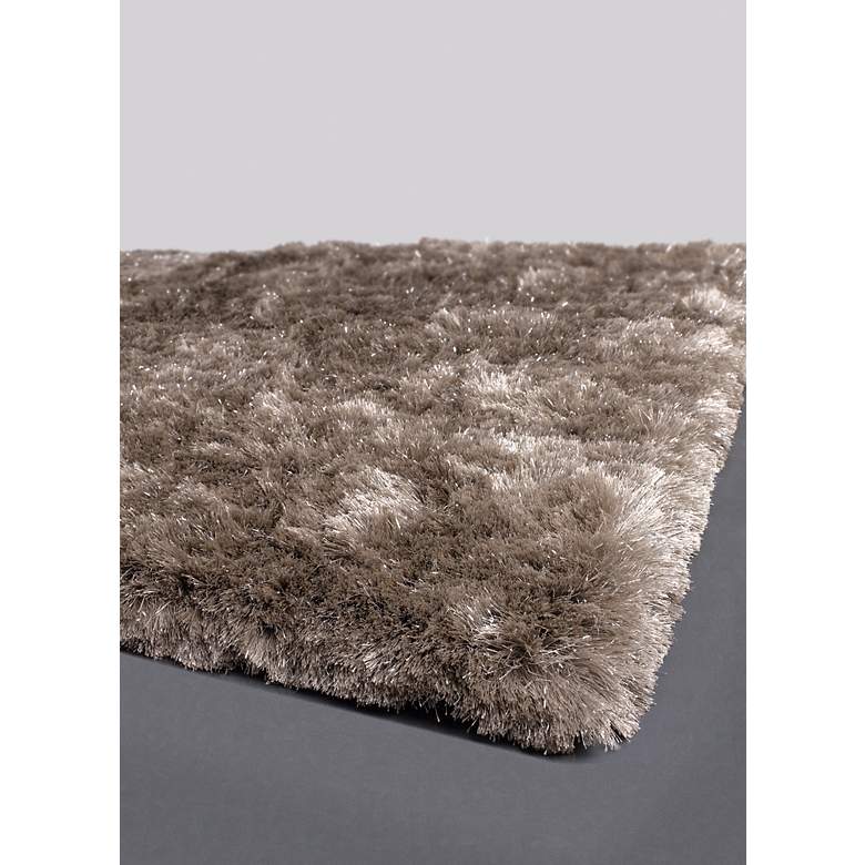 Image 2 Chandra Mercury MER6903 5'x7'6" Taupe Shag Area Rug more views
