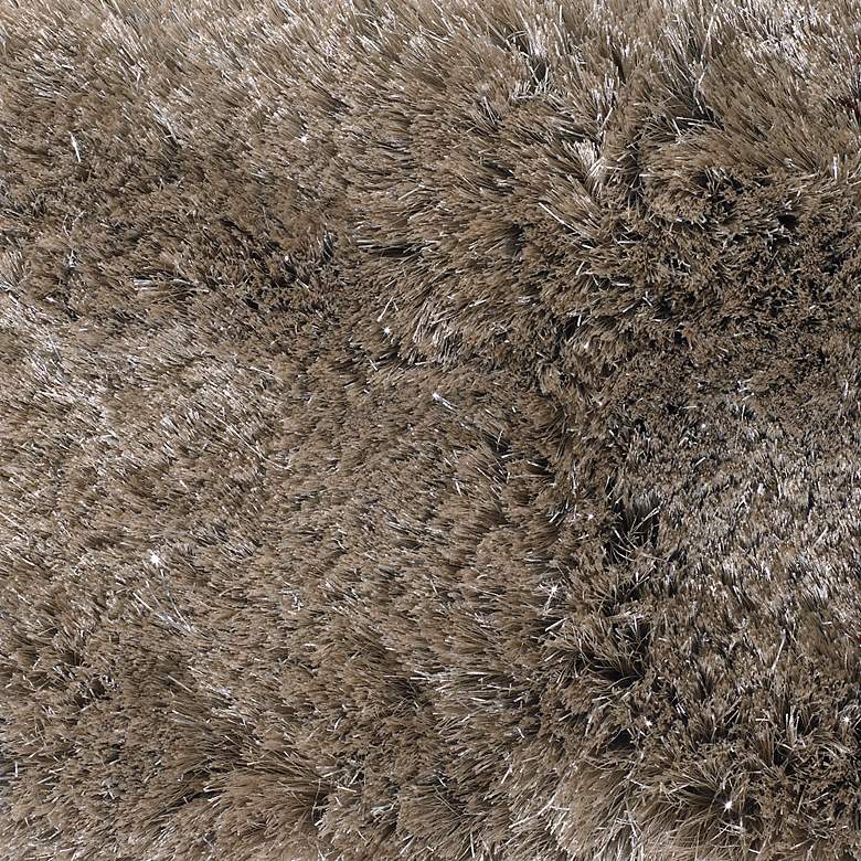 Image 3 Chandra Mercury MER6903 5'x7'6" Taupe Shag Area Rug more views