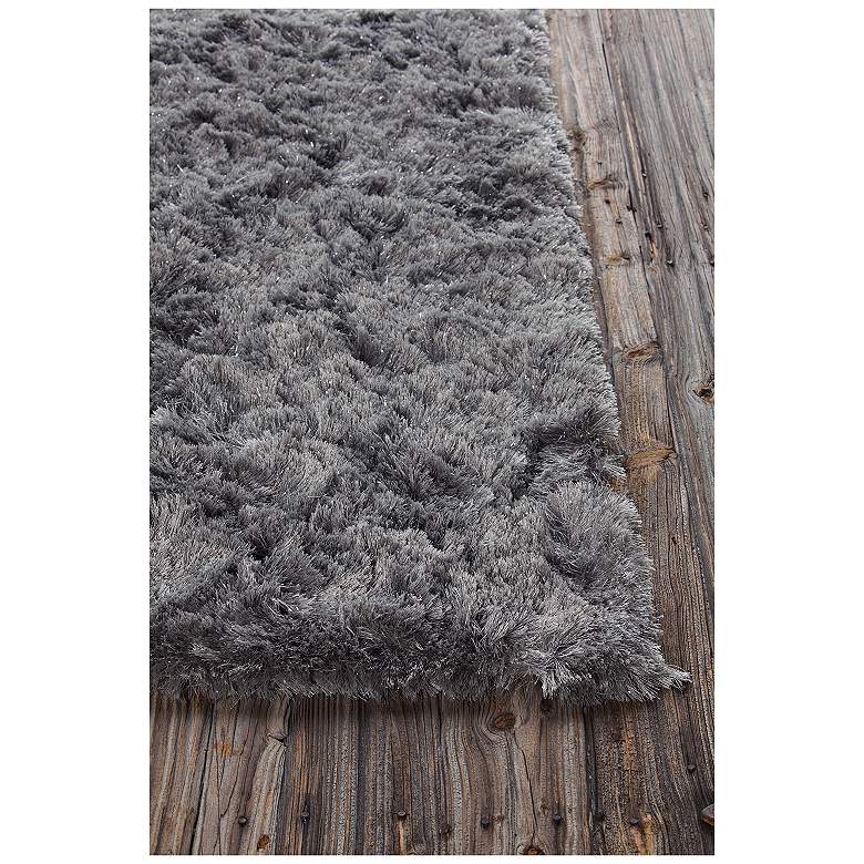 Image 2 Chandra Mercury MER6904 5'x7'6" Gray Shag Area Rug more views