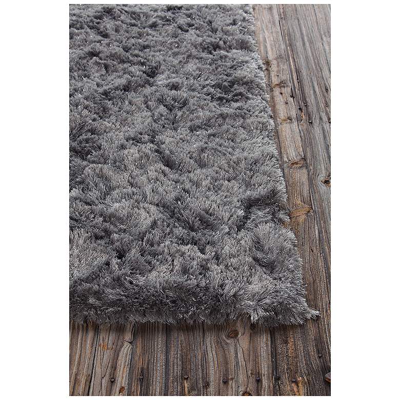 Image 2 Chandra Mercury MER6904 5&#39;x7&#39;6 inch Gray Shag Area Rug more views