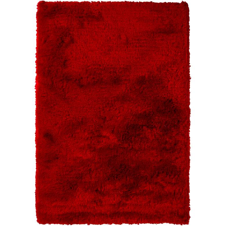 Image 1 Chandra Naya NAY18802 5'x7'6" Red Shag Area Rug