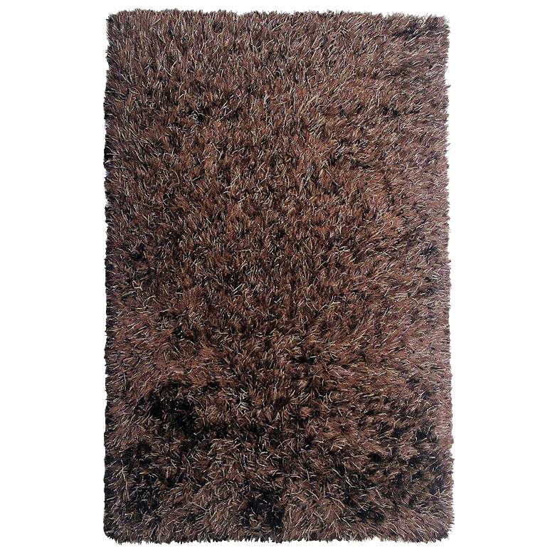 Image 1 Chandra Onex 5'x7'6" Brown Shag Area Rug