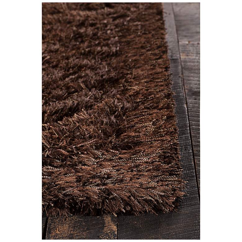 Image 2 Chandra Onex 5'x7'6" Brown Shag Area Rug more views
