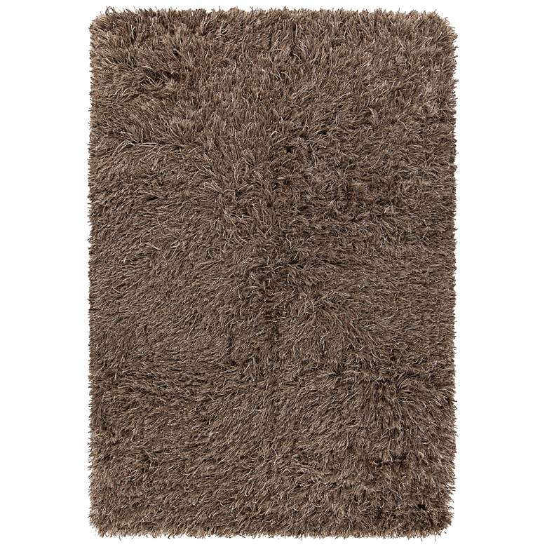 Image 1 Chandra Onex 5&#39;x7&#39;6 inch Camel Brown Shag Area Rug