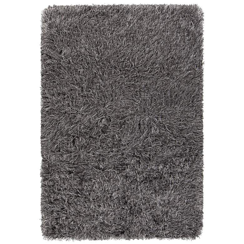 Image 1 Chandra Onex 5'x7'6" Gray and Black Shag Area Rug
