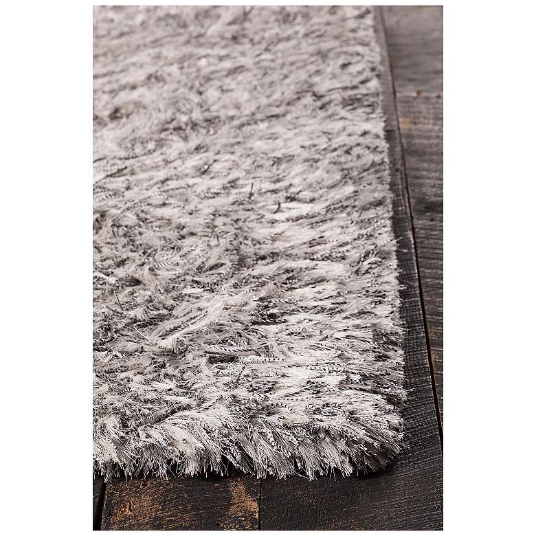 Image 2 Chandra Onex 5'x7'6" White Shag Area Rug more views