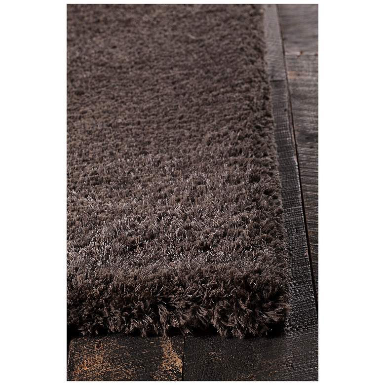Image 2 Chandra Osim 5'x7'6" Brown Shag Area Rug more views