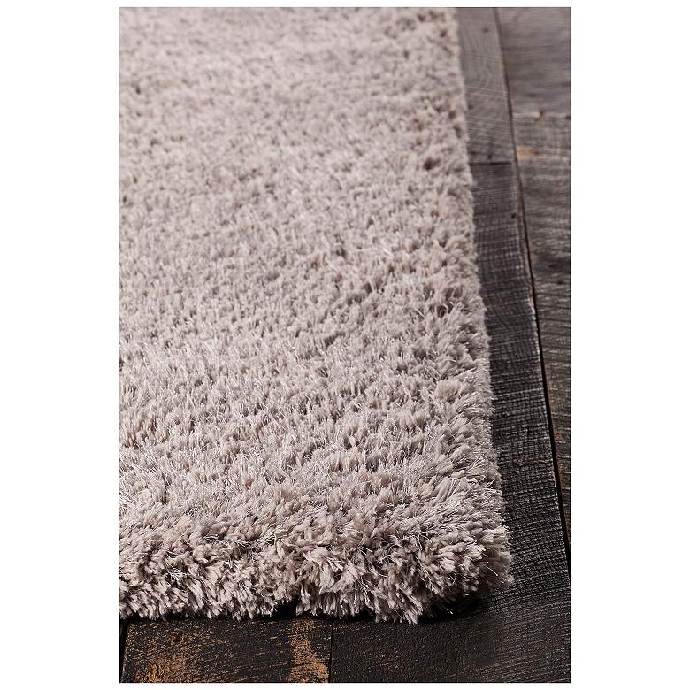 Image 2 Chandra Osim 5&#39;x7&#39;6 inch Silver Shag Area Rug more views