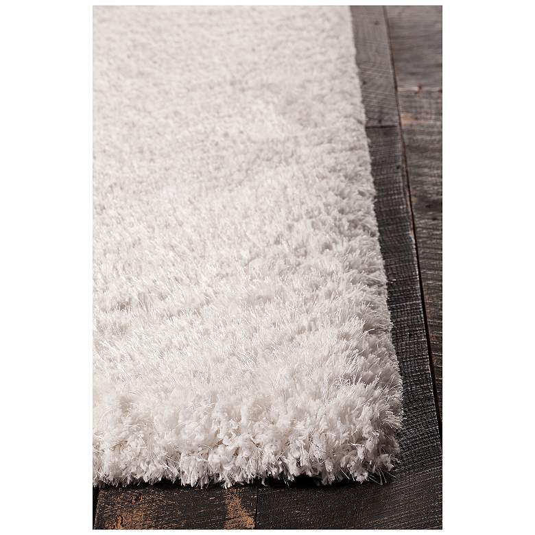 Image 3 Chandra Osim 5&#39;x7&#39;6 inch White Shag Area Rug more views