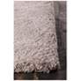 Thumbnail2 of Chandra Osim 9'x13' Silver Shag Area Rug more views