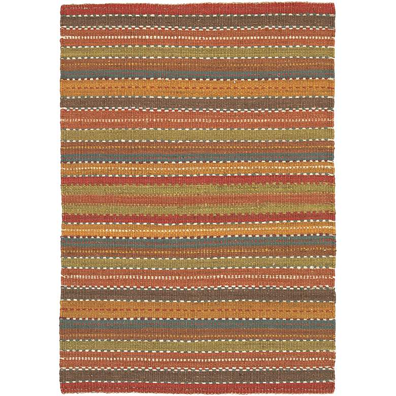 Image 1 Chandra Saket SAK3705 5&#39;x7&#39;6 inch Multi-Color Jute Area Rug