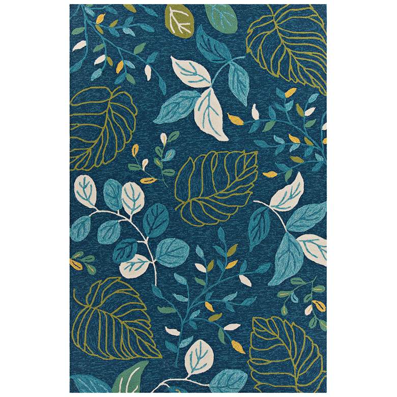 Image 1 Chandra Terra 5&#39;x7&#39;6 inch Blue and Green Outdoor Area Rug