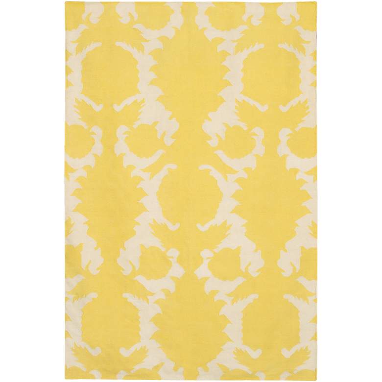 Image 1 Chandra Thomaspaul T-FDCC 5'x7'6" Yellow Wool Area Rug