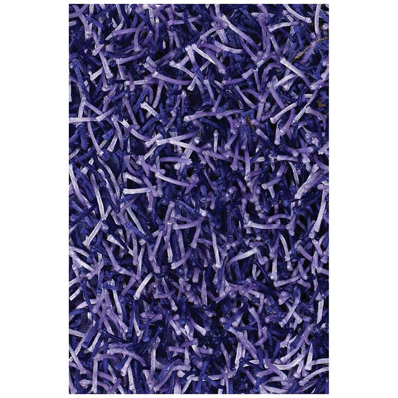 Image 2 Chandra Zara ZAR14500 5'x7'6" Purple Shag Area Rug more views