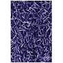 Chandra Zara ZAR14500 5&#39;x7&#39;6" Purple Shag Area Rug