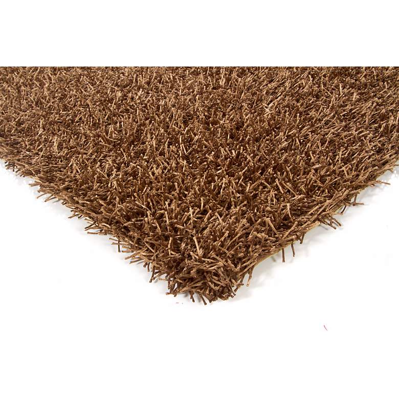 Image 2 Chandra Zara ZAR14501 5'x7'6" Brown Shag Area Rug more views