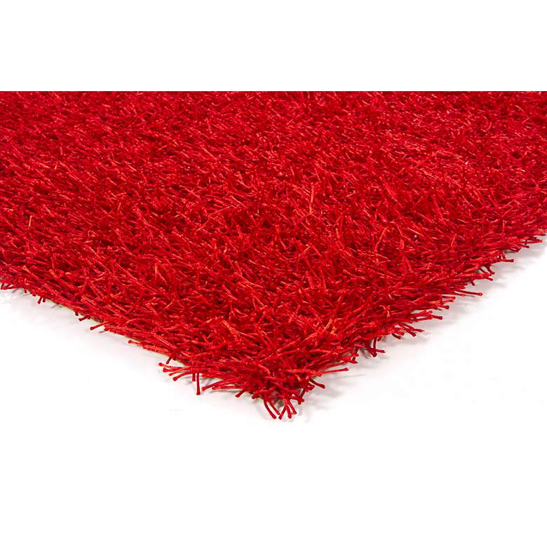 Image 2 Chandra Zara ZAR14502 5'x7'6" Red Shag Area Rug more views