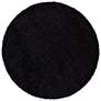 Thumbnail1 of Chandra Zara ZAR14503 7'9"x7'9" Round Black Shag Rug