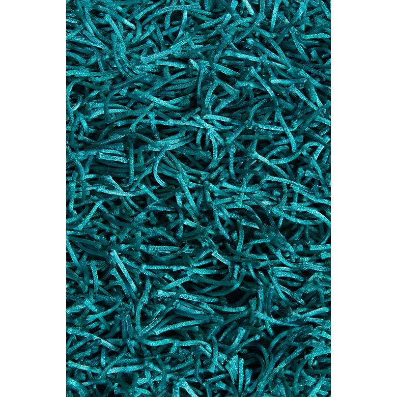 Image 3 Chandra Zara ZAR14507 5'x7'6" Blue Shag Area Rug more views