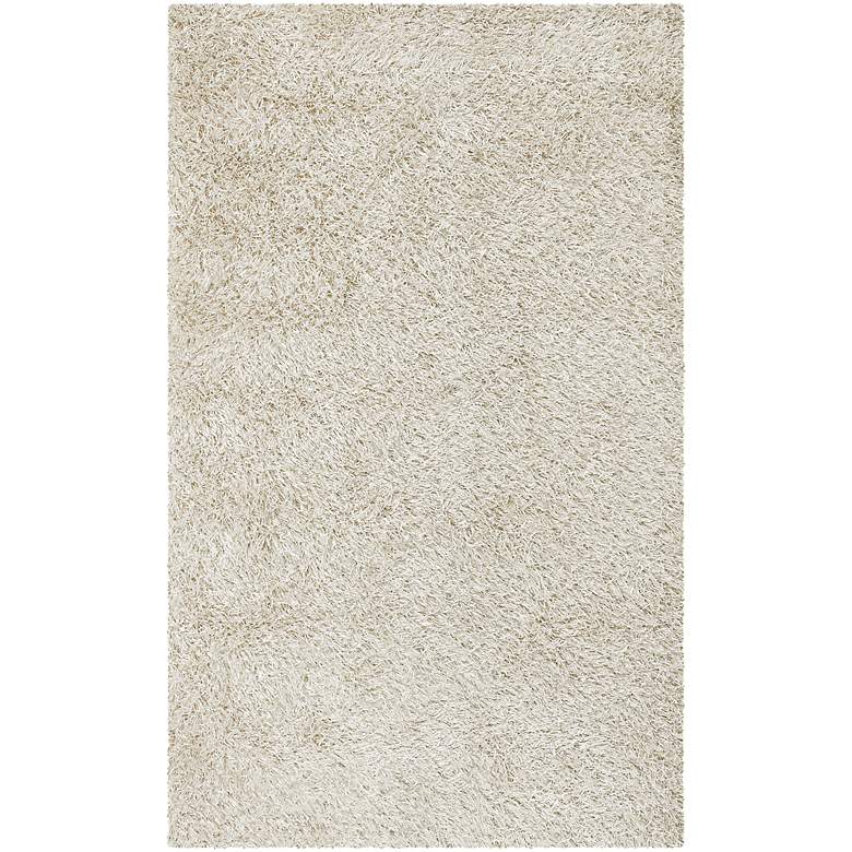 Image 1 Chandra Zara ZAR14508 5&#39;x7&#39;6 inch Ivory Shag Area Rug