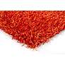 Chandra Zara ZAR14510 5&#39;x7&#39;6" Red and Orange Shag Rug