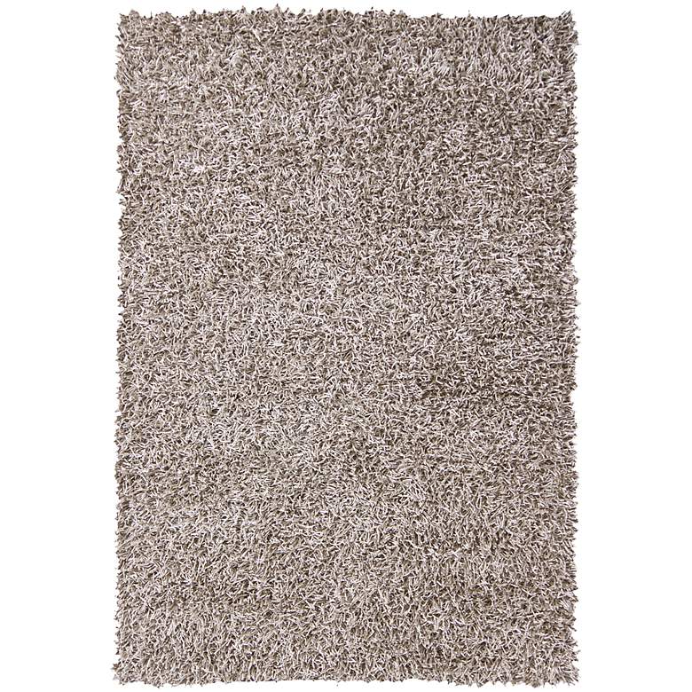 Image 1 Chandra Zara ZAR14521 5'x7'6" Ivory Shag Area Rug