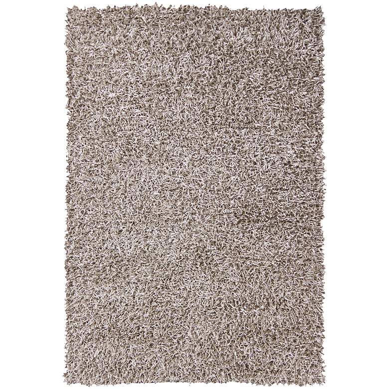 Image 1 Chandra Zara ZAR14521 5&#39;x7&#39;6 inch Ivory Shag Area Rug