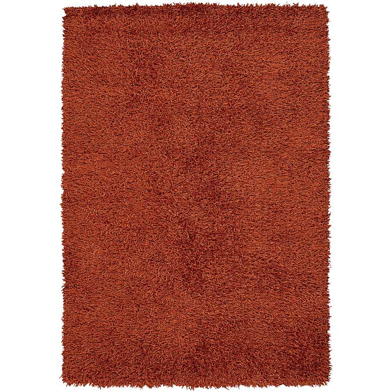 Image 1 Chandra Zara ZAR14524 5'x7'6" Red Shag Area Rug