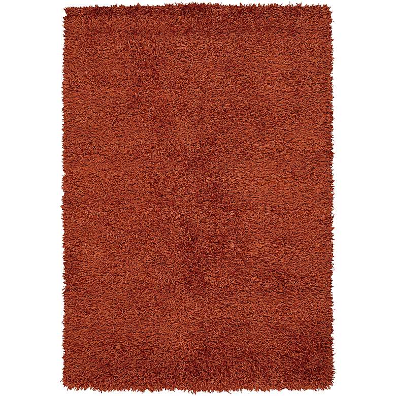 Image 1 Chandra Zara ZAR14524 5&#39;x7&#39;6 inch Red Shag Area Rug