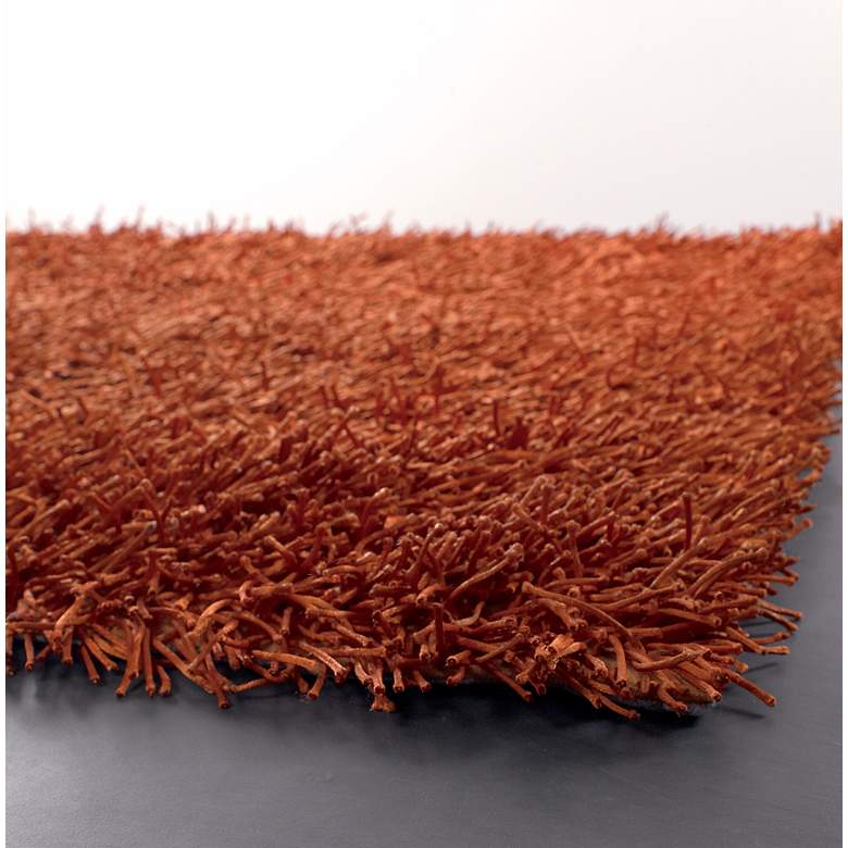 Image 2 Chandra Zara ZAR14524 5'x7'6" Red Shag Area Rug more views