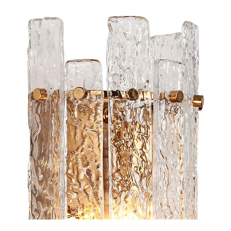 Image 3 Chanmoliria 13 1/4" High Plating Brass Wall Sconce more views