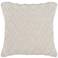 Channel Ivory 20" Square Decorative Pillow