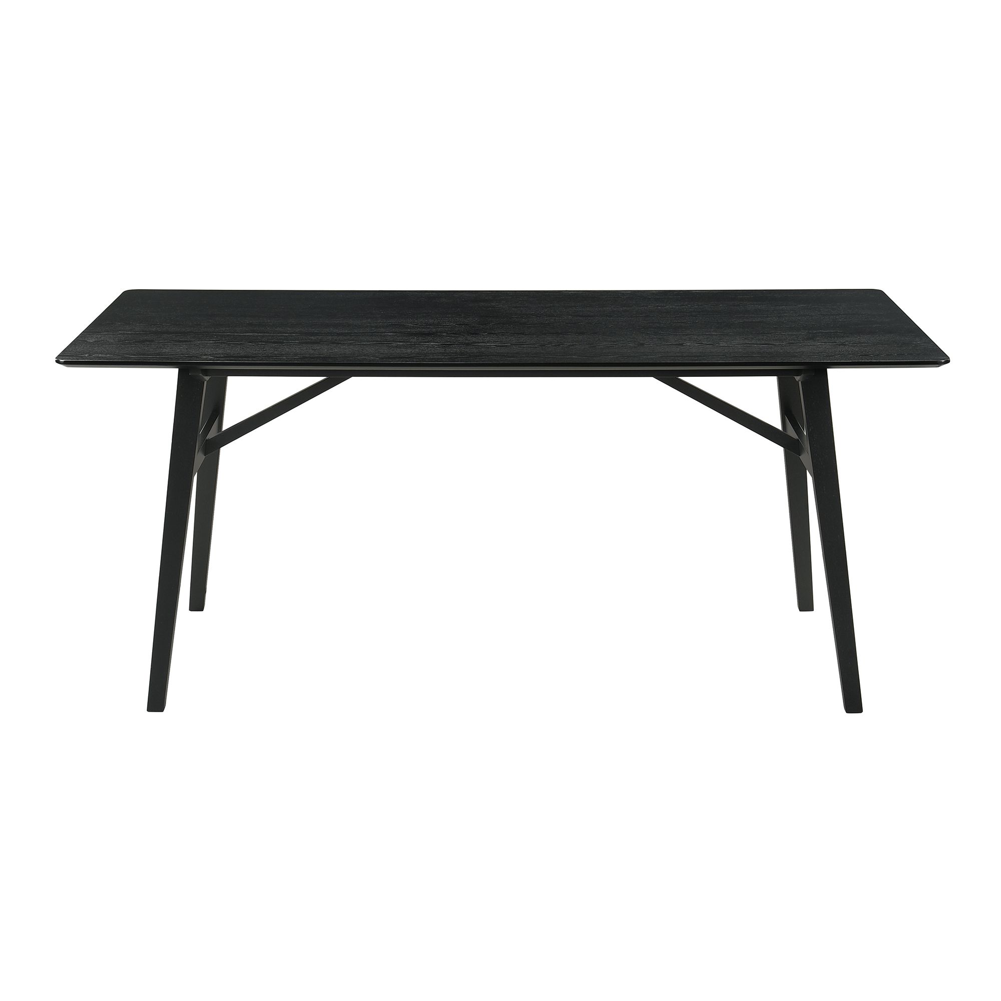 Image 3 Channell 71 in. Wide Dining Table in Wood and Black Finish more views