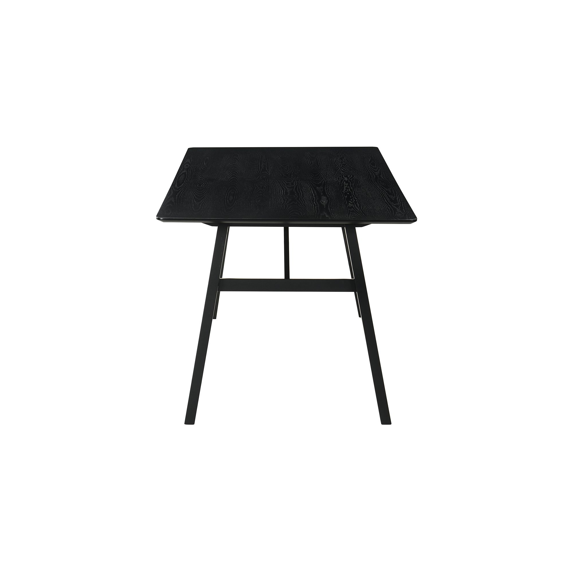Image 4 Channell 71 in. Wide Dining Table in Wood and Black Finish more views