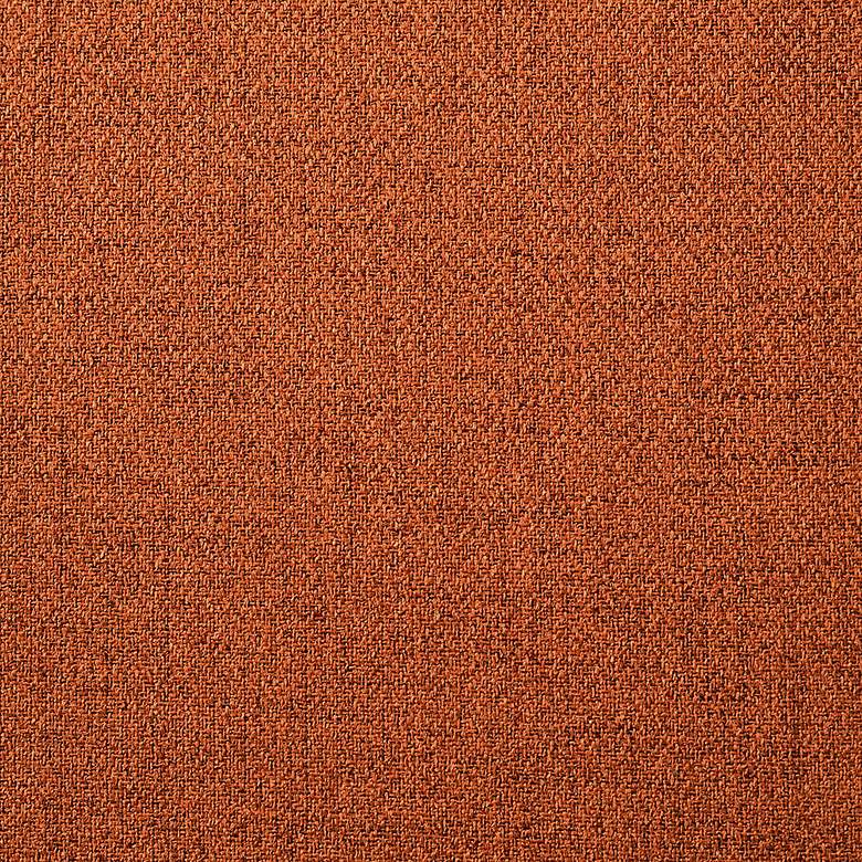 Image 6 Channell Set of 2 Dining Chairs in Wood, Walnut Finish and Orange Fabric more views