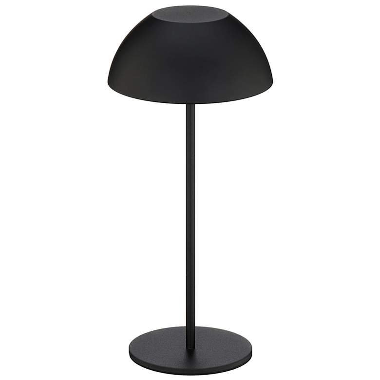 Image 1 Channing 11"H x 5.13"W 1-Light Rechargeable Table Lamp in Black